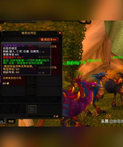 魔兽世界中级骑术排名